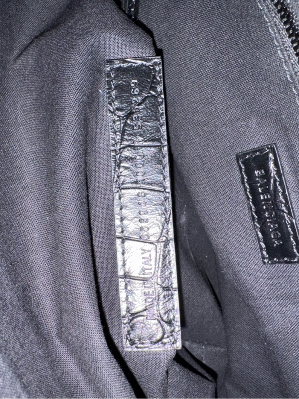 Balenciaga Neo Classic XS Croc-Embossed Leather Hobo - Picture 6 of 7